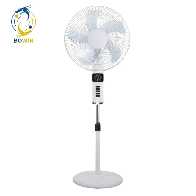 BOQI floor standing fan and cooler fan stand electric ac 220 V home 5 blade 16 inch industrial cheap