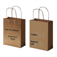 Sac fourre-tout en papier kraft de luxe écologique, vente en gros du fabricant, avec logo imprimé à chaud doré pour emballage cadeau et artisanat