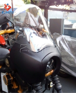 ชุดครอบไฟหน้ามอเตอร์ไซค์พร้อมกระจกบังลมขนาด 15 นิ้ว สำหรับ <span class=keywords><strong>Harley</strong></span> Dyna FXD <span class=keywords><strong>FXR</strong></span> 2006-2017 Wide Glide Fat Bob Street Bob Low Rider - Product Image 6