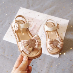 Sandalias para Niñas con Lazo de Encaje, Zapatos para Caminar con Suela Suave, Sandalias Planas para Niños y Niñas - Product Image 2