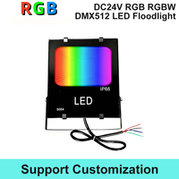 Projecteur LED numérique programmable RGB RGBW DMX512 de haute qualité DC24V 50W 100W, étanche pour extérieur, éclairage de scène
