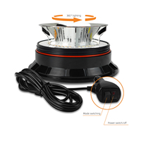 Feux de signalisation d'avertissement ambre à 36 LED, lumière de secours pour véhicule, fixation magnétique sur toit, clignotant rotatif.