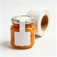 Étiquette personnalisée en vinyle écologique imperméable pour bocaux à confiture, rouleau d'autocollants auto-adhésifs de qualité alimentaire pour l'étiquetage des bocaux en verre à large ouverture