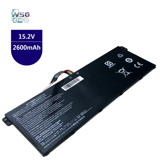 SZ-Wisbuild AC14B8K Rechargeable Li-ion Laptop Battery 15.2V 2600mAh 6 Months Warranty in Stock for Acer Nitro 5 AN515-52-746Z