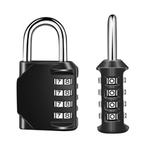 Cadenas à combinaison 4 chiffres, étanche pour extérieur, idéal pour l'école, la salle de sport, les bagages