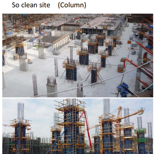 Hệ Thống Ván Khuôn Thép Mô-đun Màu Xanh Lá Cây Mới Với Bảng Ván Ép Cho Cột Bê Tông Và Các Dạng Tường - Product Image 6