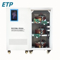 Régulateur de tension automatique triphasé AVR 400 Vca 30 kVA-50 kVA 380 Vca 50/60 Hz en cuivre avec affichage LED SVC
