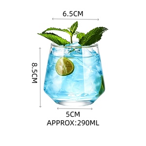 Vaso Collins de Vidrio Recto para Cócteles, Long Island Iced Tea, Gin Tonic, Mojito - Estilo Nórdico, Capacidad 200-300ml - Product Image 6