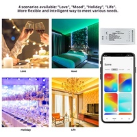 Pilote de bande lumineuse intelligente Zigbee Tuya avec écran OLED Contrôle des applications Android Utilisation de l'hôtel Conception de barre de commande de synchronisation vocale alimentée par USB