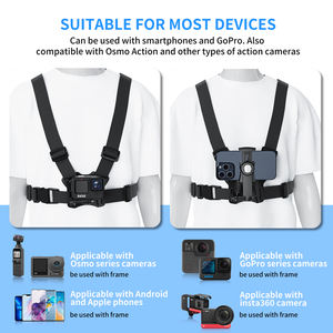 Correa de Pecho Ajustable para Teléfono Móvil, Soporte para Celular con Clip para POV/VLOG, Compatible con Samsung, iPhone y Cámaras de Acción - Product Image 2