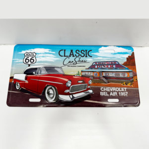 Logotipo personalizado al por mayor en relieve matrícula de coche recuerdo CARTEL DE Metal hoja de aluminio matrícula de coche placas decorativas - Product Image 5