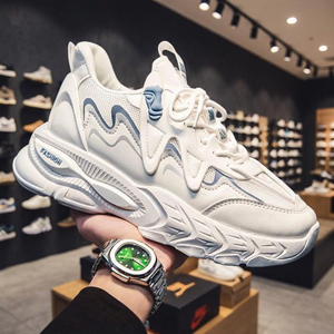 Chaussures de sport décontractées pour hommes en PU, respirantes, légères, pour la marche estivale, en maille EVA, tendance mode, vente en gros de haute qualité - Product Image 3