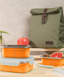 Custom Sandwich Stainless Steel Boxes Reasuable <b>Lunch</b> <b>Box</b> <b>for</b> Children - Product Image 3