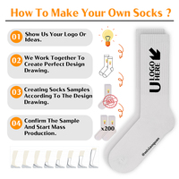 Vente chaude Logo Jacquard Personnalisé Blanc Noir Hommes Tube Coton Chaussettes De Sport Sox Crew Sport Chaussettes Stock Lot