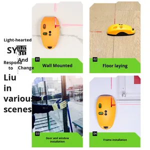 Haute précision Mini rapporteur infrarouge niveau fort lumière vert Laser ligne rapporteur de qualité industrielle nivellement automatique - Product Image 3