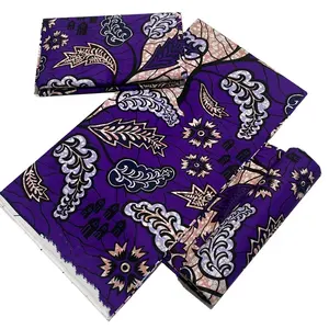 Ankara Tecido Africano Real Wax Print Pagne África Wax Textile 100% Algodão Design Super Batik Tecidos para roupas