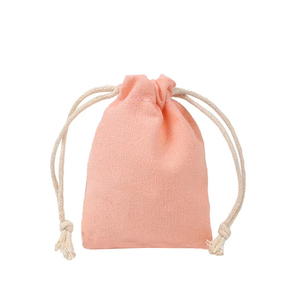 Sac à cordon en coton coloré avec logo personnalisé, sac à bijoux, sacs à cordon en coton de 8 oz avec logo imprimé sur mesure - Product Image 6
