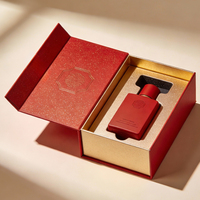 Boîte magnétique personnalisée et boîte cadeau bleue pour ensemble de soins de la peau et emballage de luxe, épaisseur du papier personnalisée