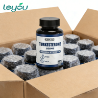 Капсулы Pure Turkesterone 500 мг для повышения потенции и роста мышц у взрослых мужчин, сертифицированные GMP, веганские, с низким содержанием жира, под собственной торговой маркой