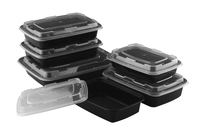 Boîte à emporter pour restaurant Tiya en gros, 32 oz, rectangulaire, compatible micro-ondes, contenants jetables en PP, sans BPA