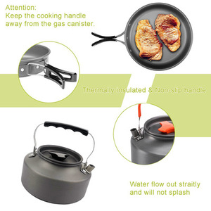Juego de Ollas de Aluminio de Alta Calidad para Acampar, Senderismo y Excursionismo, Utensilios de Cocina para Exteriores - Product Image 3