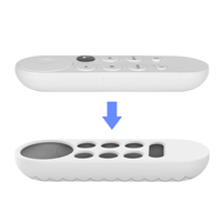 Fernbedienungshülle für 2020 Google Chromecast Smart TV, Silikon-Schutzhülle, rutschfest, weiche TV-Fernbedienungshülle