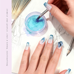 Ensemble de 30 faux ongles en ABS de luxe, tendance, personnalisés, <span class=keywords><strong>à</strong></span> presser, motif carré, colle gel, pour les doigts - Product Image 5