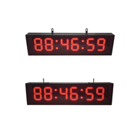 Temporizador Infrarrojo para Correr, Caminar y Entrenamiento de Interváles, 3 Minutos, 10 Minutos, Contador de 4 Dígitos con Pantalla LED de un Solo Lado y Fuente de Alimentación Enchufable