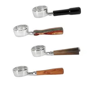 Gaggia portafilter Máy pha cà phê phụ kiện Naked soild gỗ Barista công cụ 58mm cà phê không đáy portafilter - Product Image 1