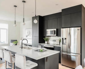 Meubles de cuisine en panneaux de style CANA sur mesure, vente directe d'usine, armoire de rangement en bois pour villa, prix abordable - Product Image 5