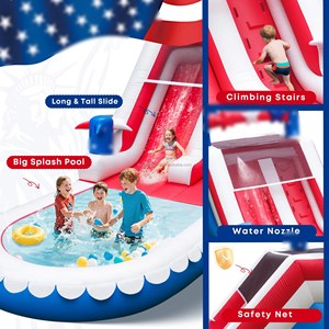 Castillo Inflable Comercial Gigante para Adultos y Niños <span class=keywords><strong>con</strong></span> <span class=keywords><strong>Piscina</strong></span> Desmontable, Fácil <span class=keywords><strong>de</strong></span> Instalar, Tamaño Personalizado, Material <span class=keywords><strong>de</strong></span> PVC - Product Image 5
