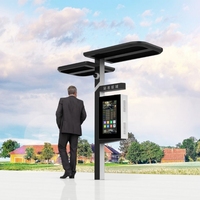 Affichage numérique intelligent Zemso de 32 pouces alimenté par l'énergie solaire avec écran LCD intégré, pour les magasins de détail et les centres commerciaux