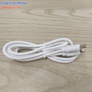 ชาร์จเร็ว C เป็นสายไฟ3A ชาร์จอย่างรวดเร็ว PVC ชนิด C ไปยัง iPhone 5-14 1M/1.5M/2M - Product Image 6