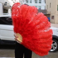 Motif teint en éventail de grandes plumes d'autruche blanches faites à la main pour les plumes décoratives de performance de danse de carnaval