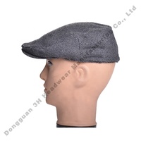 Haute qualité en plein air classique bord plat Cabbie bec de canard Lvy béret casquettes Logo personnalisé gavroche chapeaux pour hommes femmes