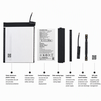 JJY3294175 8000mAh 3.85V Paket Baterai Li-ion Polimer Pouch dengan Papan Pelindung untuk Tablet Laptop 2-in-1