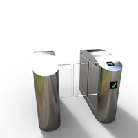 Portes coulissantes en verre pleine hauteur, tourniquets, lecteur de cartes, contrôle d'accès, acier inoxydable 304, bidirectionnel, pour utilisation en gare
