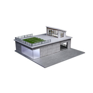 Modèle de simulation d'éclairage de véranda à l'échelle 1/64, modèle de simulation de scène, espace de stationnement, ornement - Product Image 1