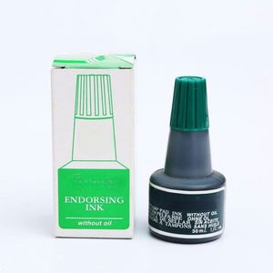 Botella de tinta de plástico de 30 ml personalizada al por mayor para recarga de plumas estilográficas doradas, para uso en oficina - Product Image 3