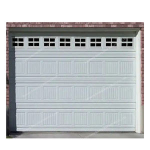 Style chinois moderne isolé résidentiel marron <span class=keywords><strong>sectionnel</strong></span> automatique <span class=keywords><strong>motorisé</strong></span> porte <span class=keywords><strong>de</strong></span> <span class=keywords><strong>garage</strong></span> en acier pour maison maison villa - Product Image 5