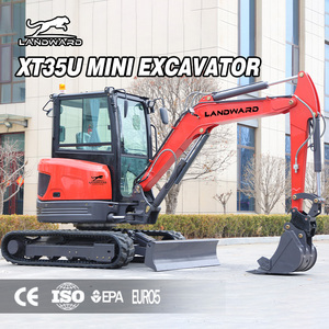 Mini-excavatrice agricole sur chenilles robuste 2.5 hydraulique Xt25u 3.5 avec accessoires, facile à utiliser - Product Image 4