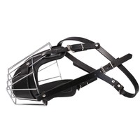 Kingtale Pet Supplier Masque Wire Basket Straps Muselière pour chien Rubans en métal personnalisés solides pour animaux de compagnie Pit Bull Cuir réglable
