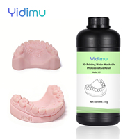 Résine orthodontique dentaire lavable à l'eau de haute précision de la marque YIDIMU 405nm pour imprimante 3D LCD, fabricant du Guangdong