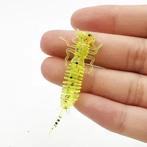 ALPHA Top quality fishing soft lures PVC lure with glitter