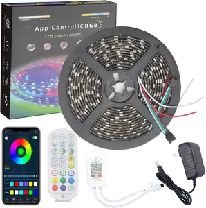 Schlussverkauf 5050 WS2811 60Leds/m flexibles Vollfarbenlicht 12V adressierbares RGB Traumfarben-Led-Streifenlicht