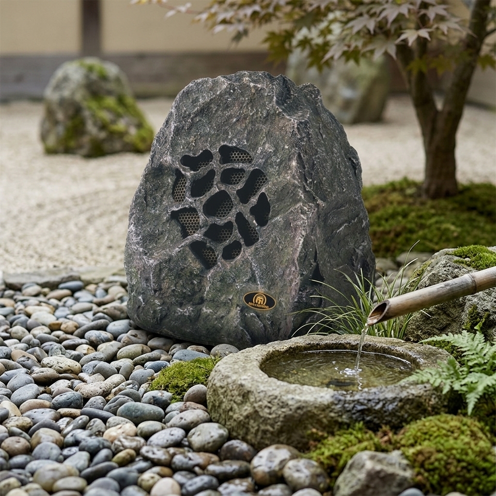 IP66 Waterproof FRP Rock Shaped Outdoor Landscape Speaker for USB All Weather Stereo/Surround Sound for Garden Golf Course · image 2