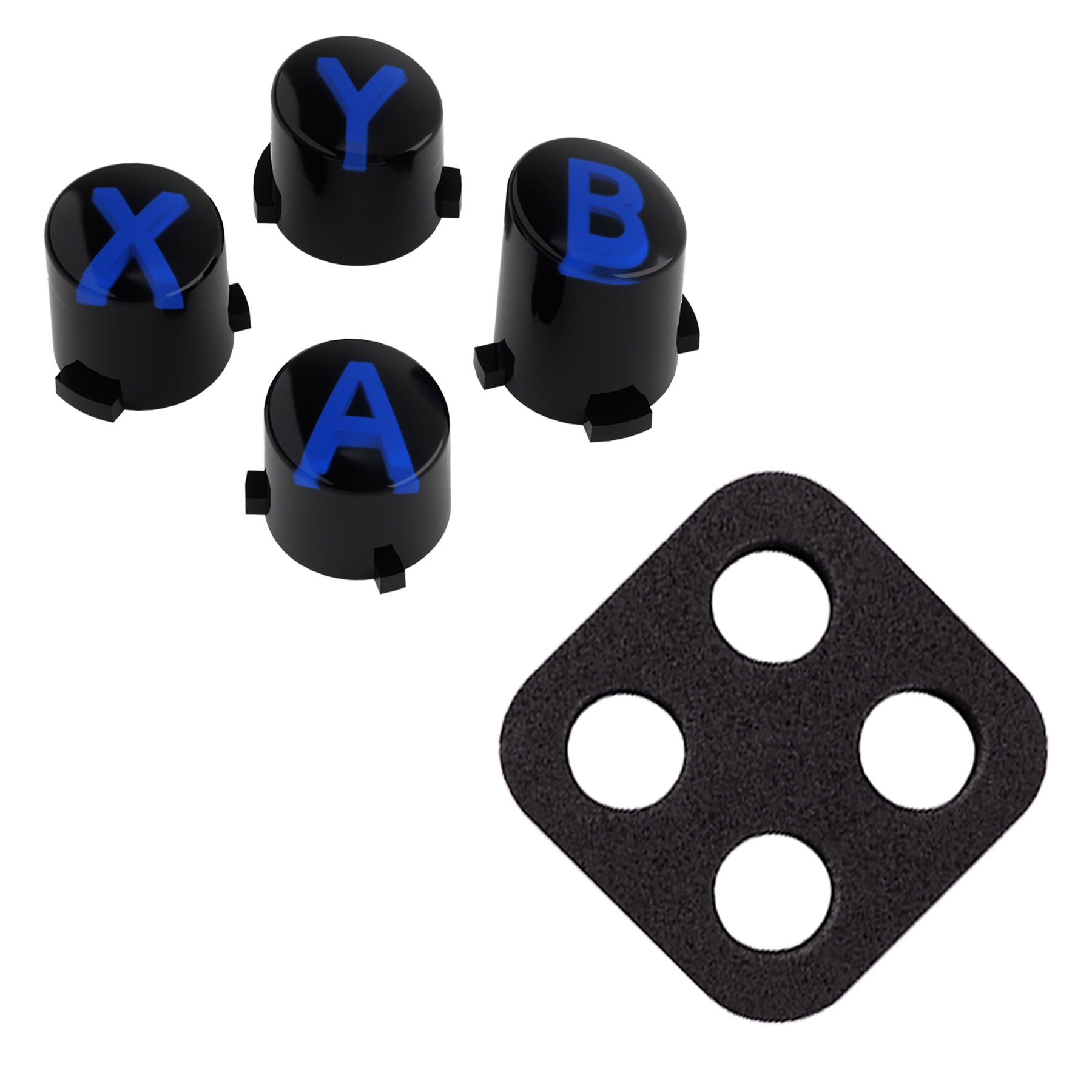 Black & Clear With Blue Symbols JDX3M004WS
