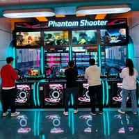 Machine de tir sportif intérieur commerciale Yulong, simulateur de tir à la cible réelle avec pistolet à air comprimé pour centre commercial FEC