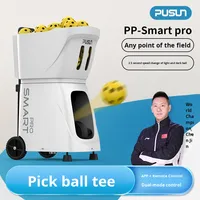 Máquina Lanzapelotas de Pickleball Inteligente PUSUN PP-Smartpro, Control por Aplicación, Entrenamiento Automático Individual, Doble o en Pareja