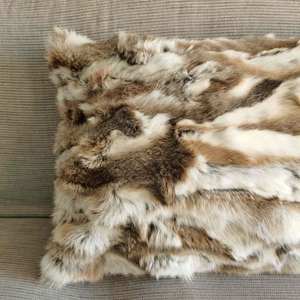 Dài Bất Thỏ Lông Gối Bìa Siêu Mềm Sang Trọng Thiết Kế Chắp Vá Khách Sạn Sang Trọng Trang Trí Nội Thất Đệm - Product Image 4